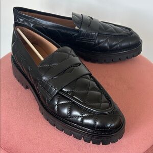 NWT Flattered Quilted Leather Signe Loafers EU40 US9